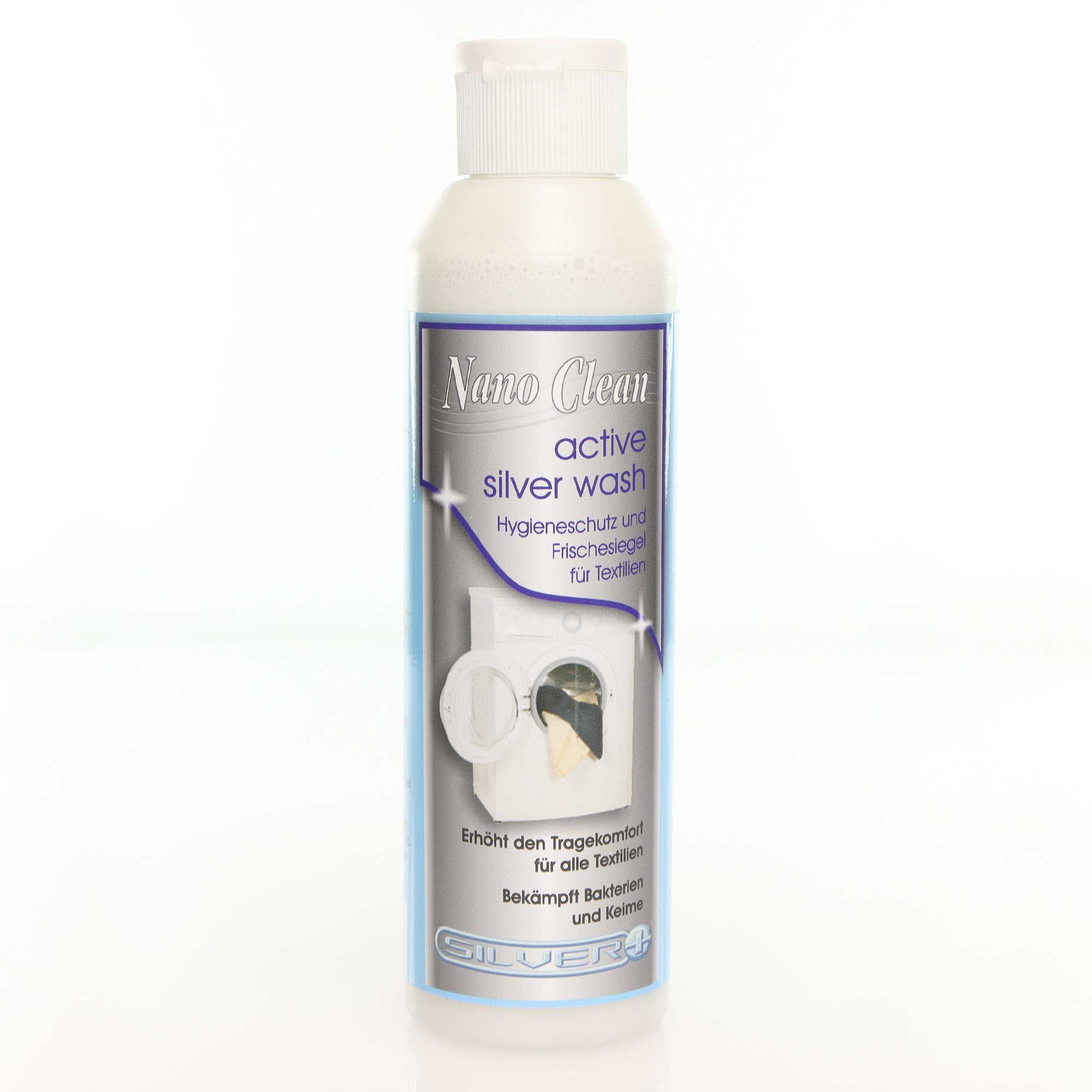 Waschzusatz Nano Clean Silver wash - Desinfektion Hygienespüler für Textilien