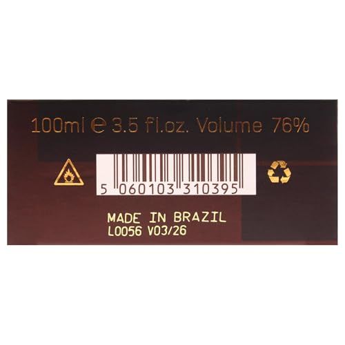 100ml, 3.5 fl.oz. Volumen 76%. Hergestellt in Brasilien.