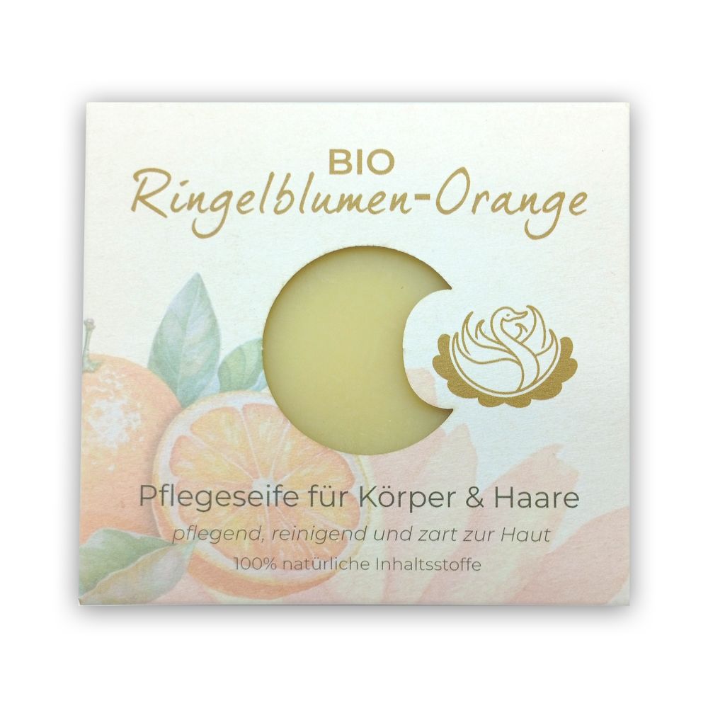 SOMO NatURhof Garten Bio Ringelblumen Orange Körper und Haarpflege Seife