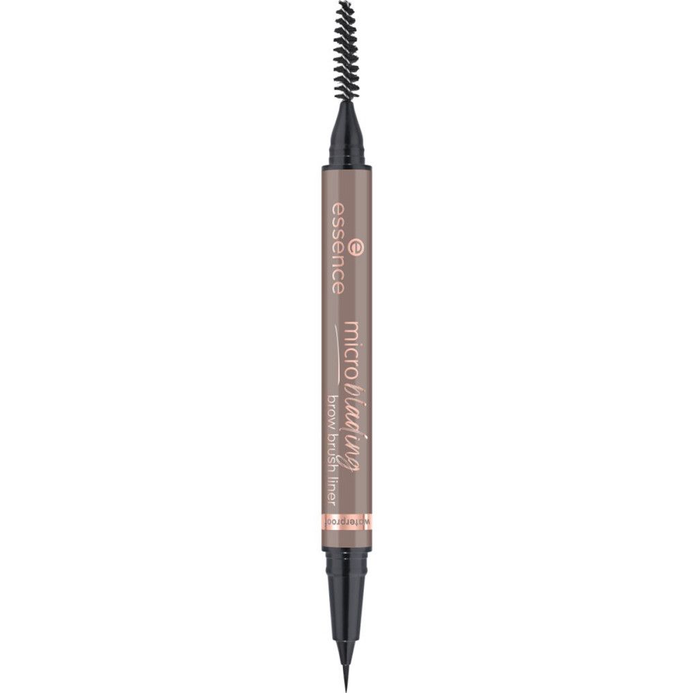 Doppel-Augenbrauenstift. Marke: Essence. Microblading Brow Brush Liner. Stift mit Bürste und feiner Spitze.
