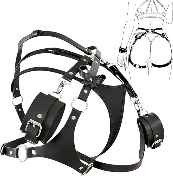 FOPS Harness Handschellen-Set Verstellbarer Bondage Gürtel