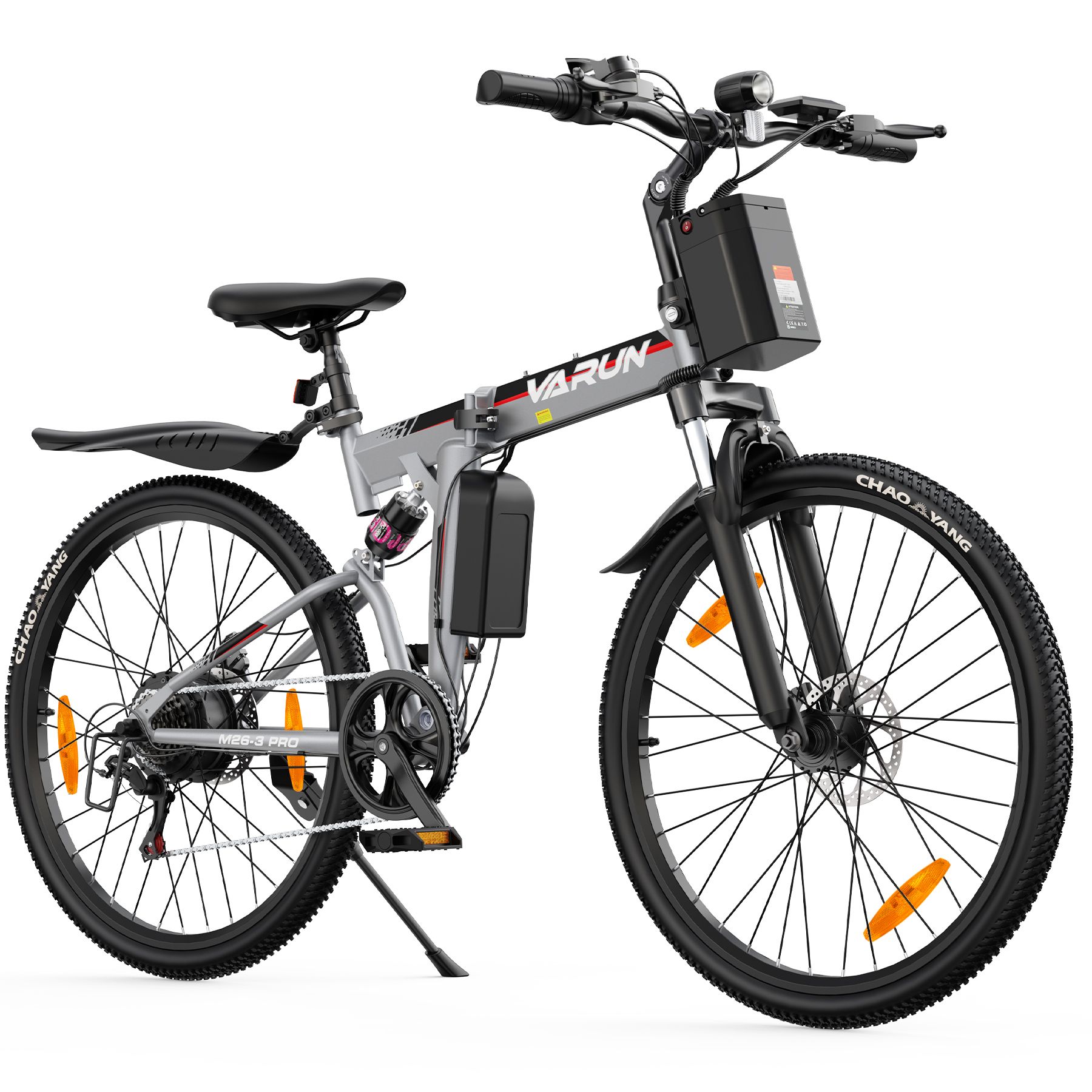VARUN M26-3 PRO Faltbares E-Bike, 48V 7,8Ah Akku, Vollfederung
