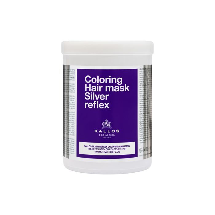 Silberne Reflex-Haarmaske