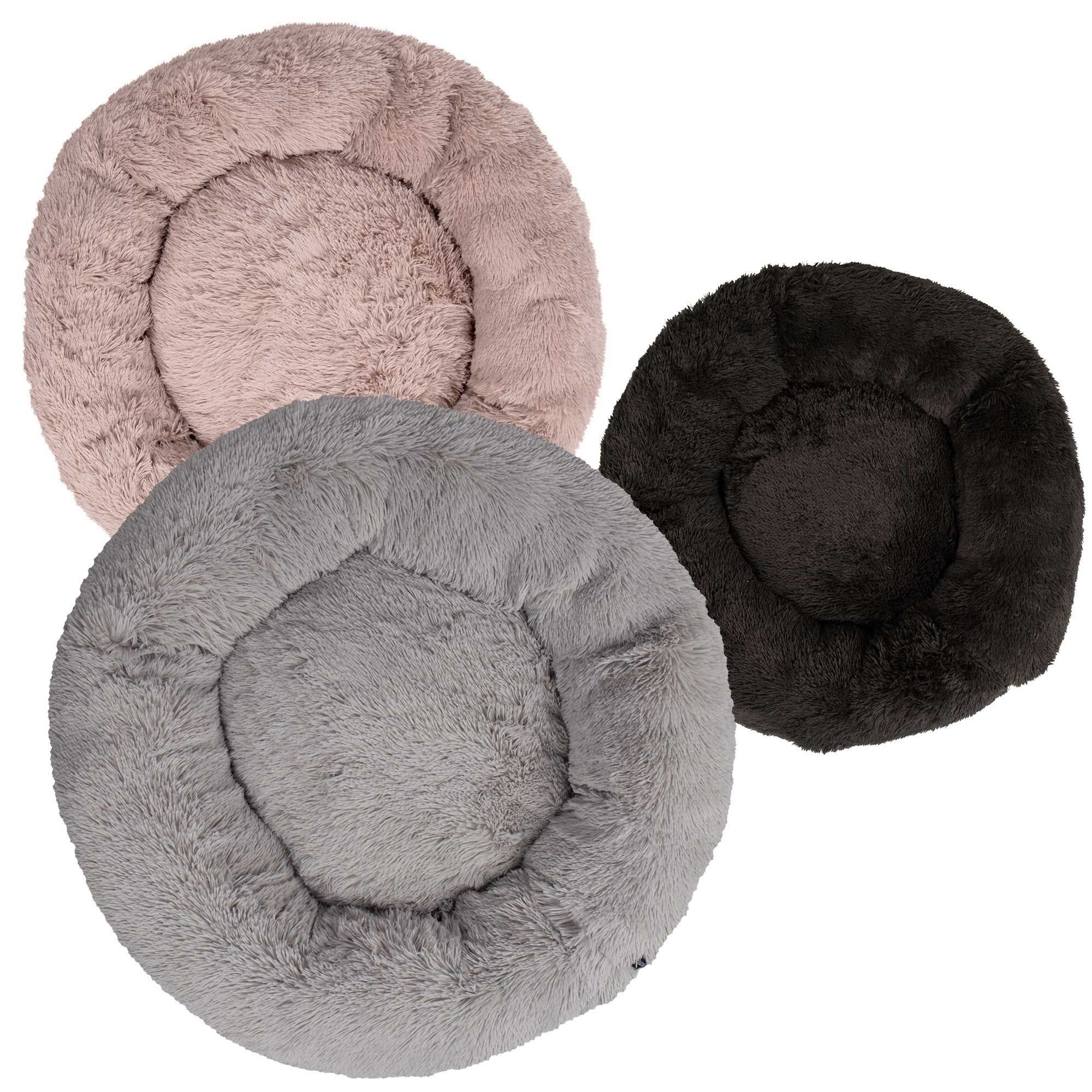 100x100x30cm - District 70 FUZZ - Hundebett in Donutform - Donutbett - Hundekissen