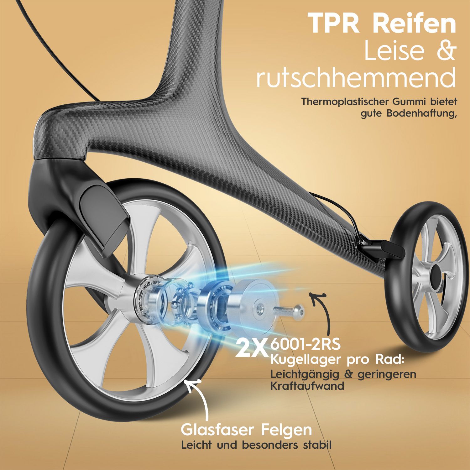 ELONEO Carbon Rollator - M