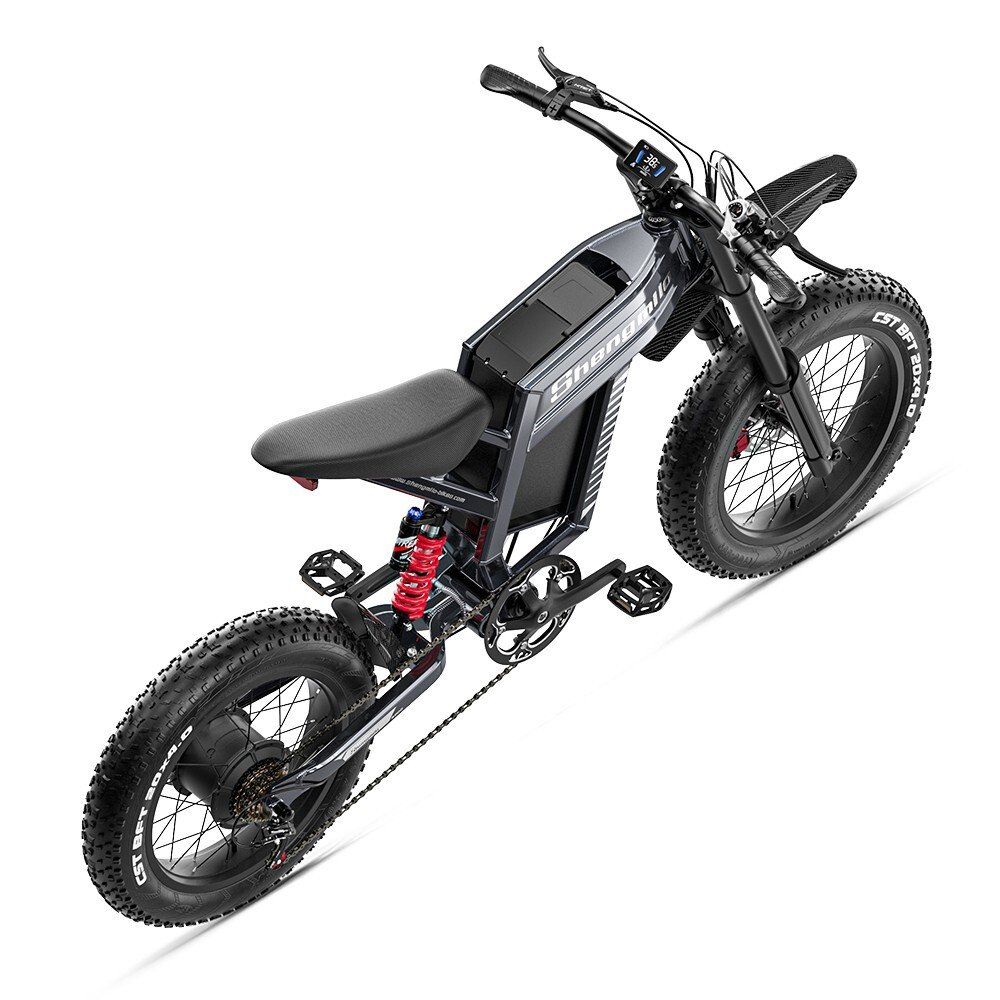 SHENGMILO S900 Bicicletta elettrica fuoristrada da 20" con batteria da 60V 30Ah