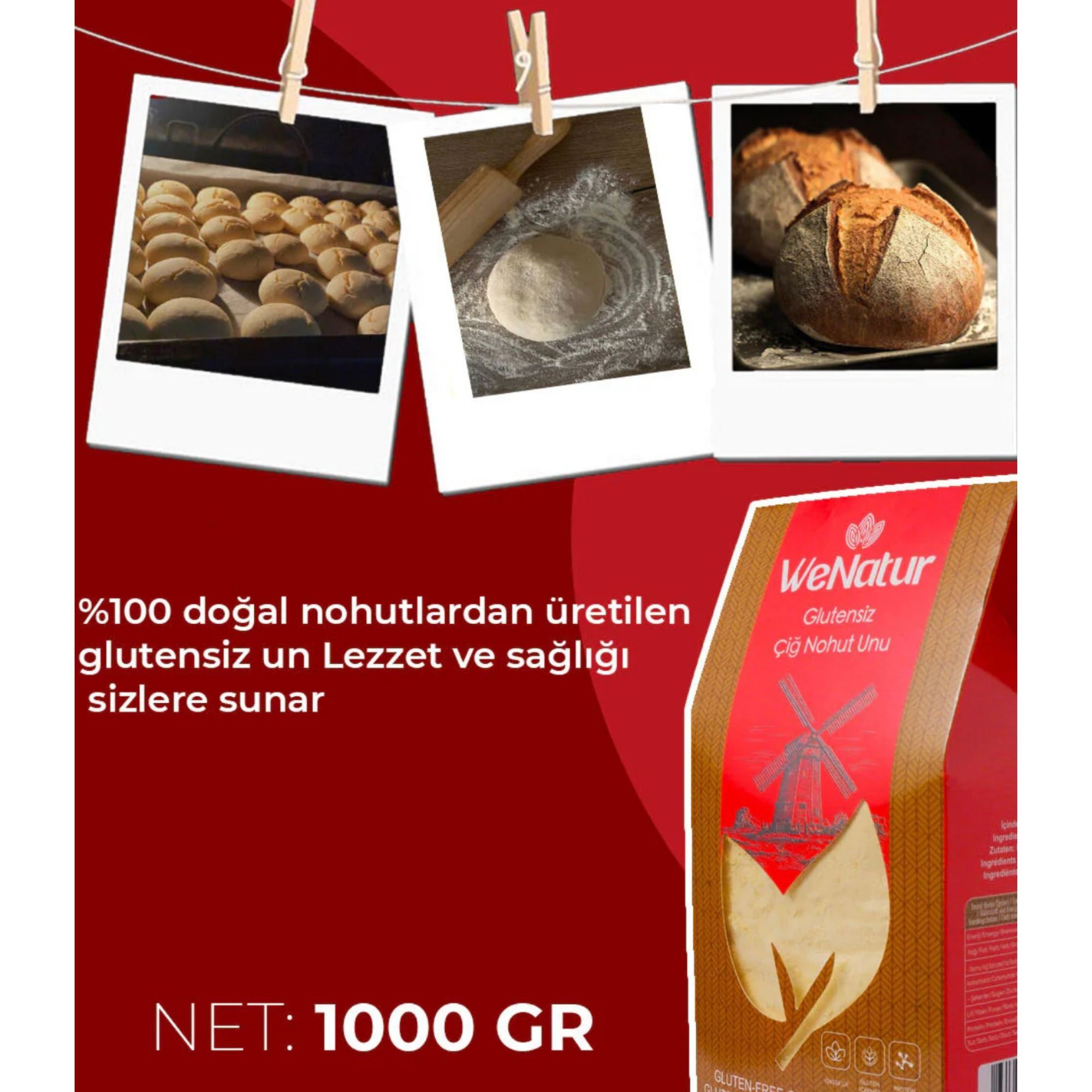 WeNatur Glutenfreies Kichererbsenmehl