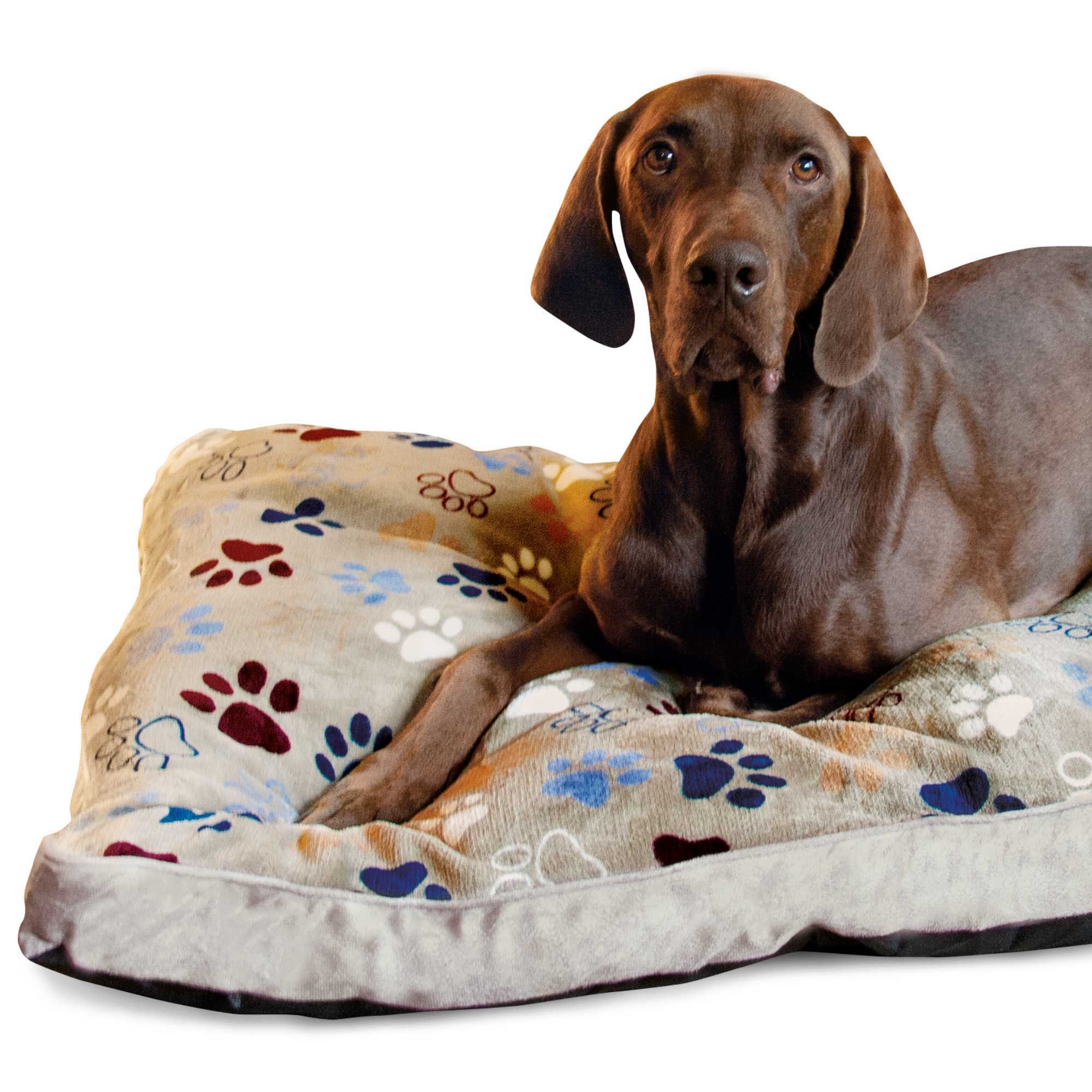 Komfortkissen  120 x 714 cm - Hundekissen Lissi - Hellgrau - Bezug abnehmbar - Waschbar