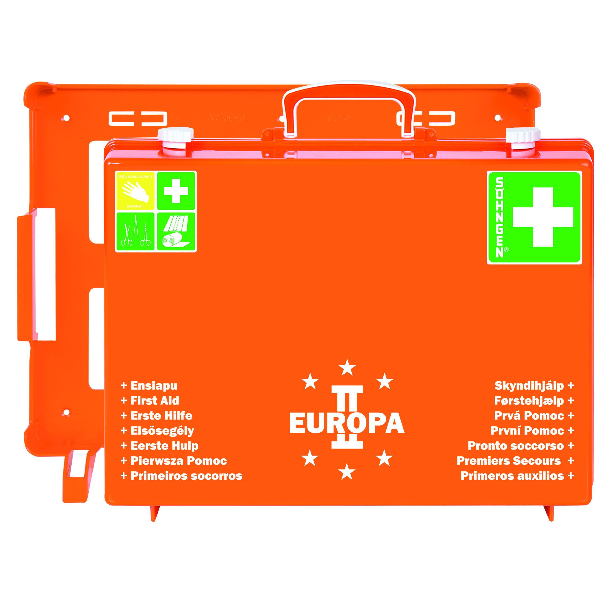 Söhngen Erste-Hilfe-Koffer EUROPA II, Wundverbände + Rettungsdecke