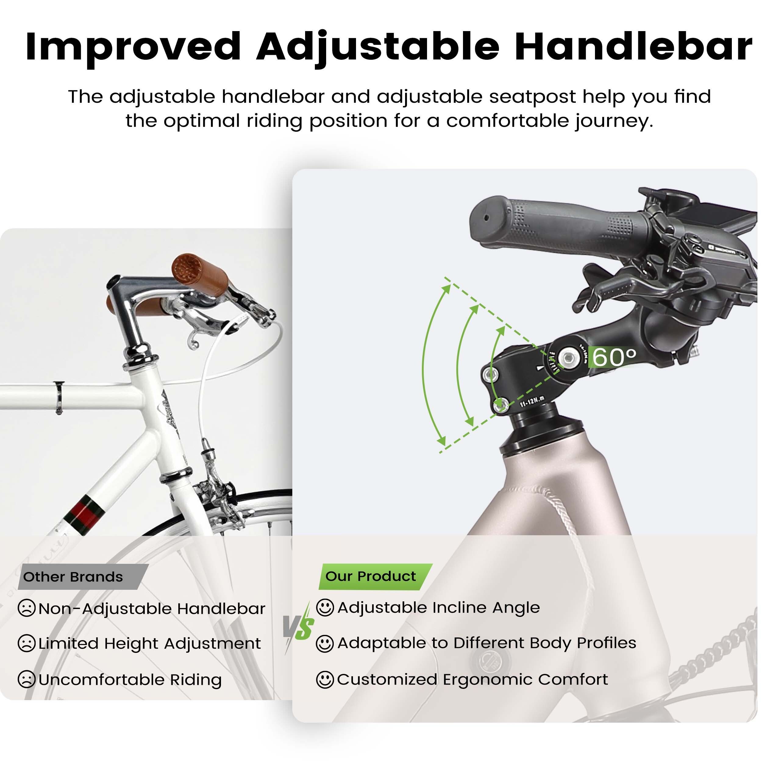 Maxtron Lira Elektrisches Pendler-Fahrrad mit 48V-15Ah-Akku