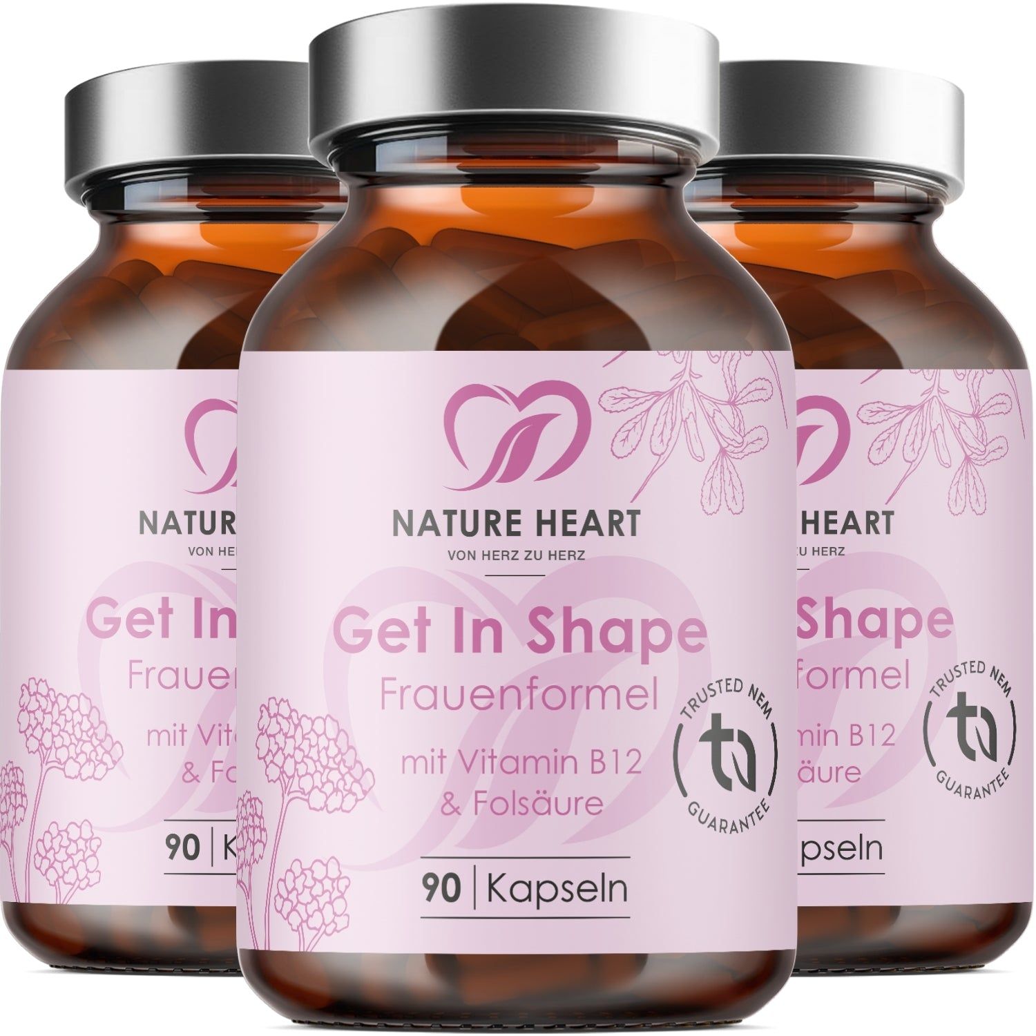 Nature Heart Get In Shape – Frauenformel mit Vitamin B12 & Folsäure