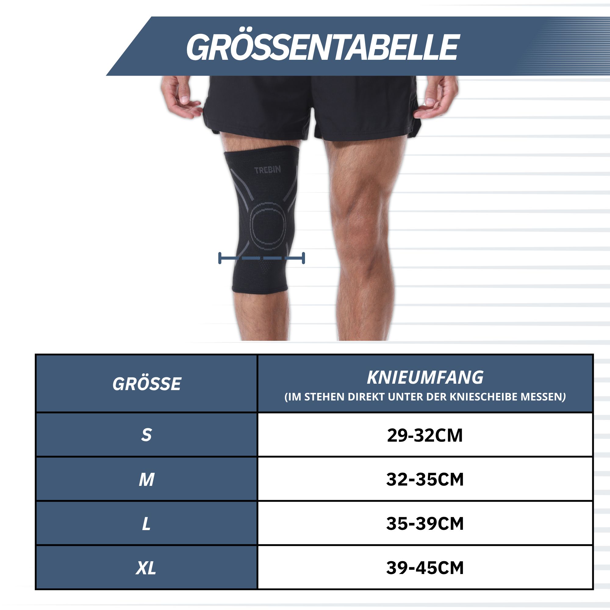 Trebin Kniebandage mit 3D Kompression