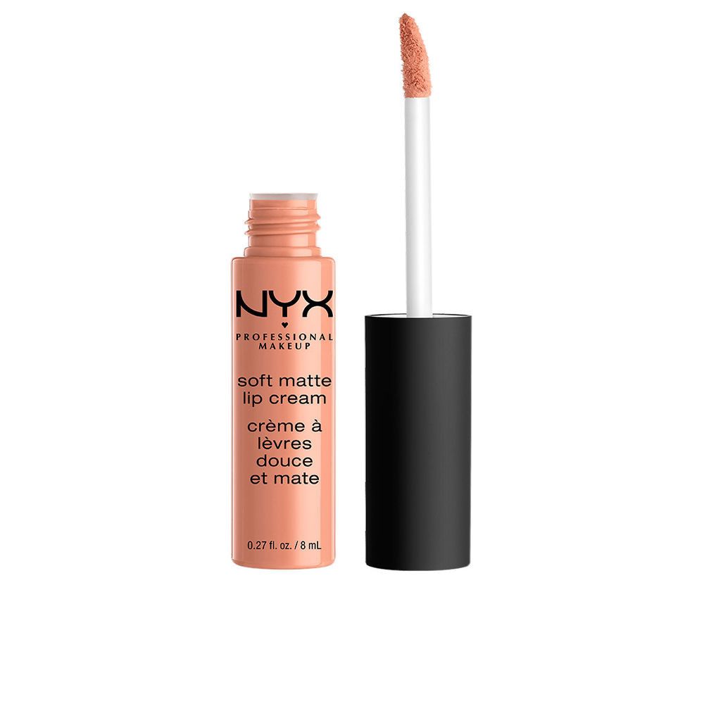 Flüssiger Lippenstift in einem Fläschchen. Der Applikator ist herausgezogen. Auf dem Fläschchen steht "Gosh Liquid Matte Lips".
