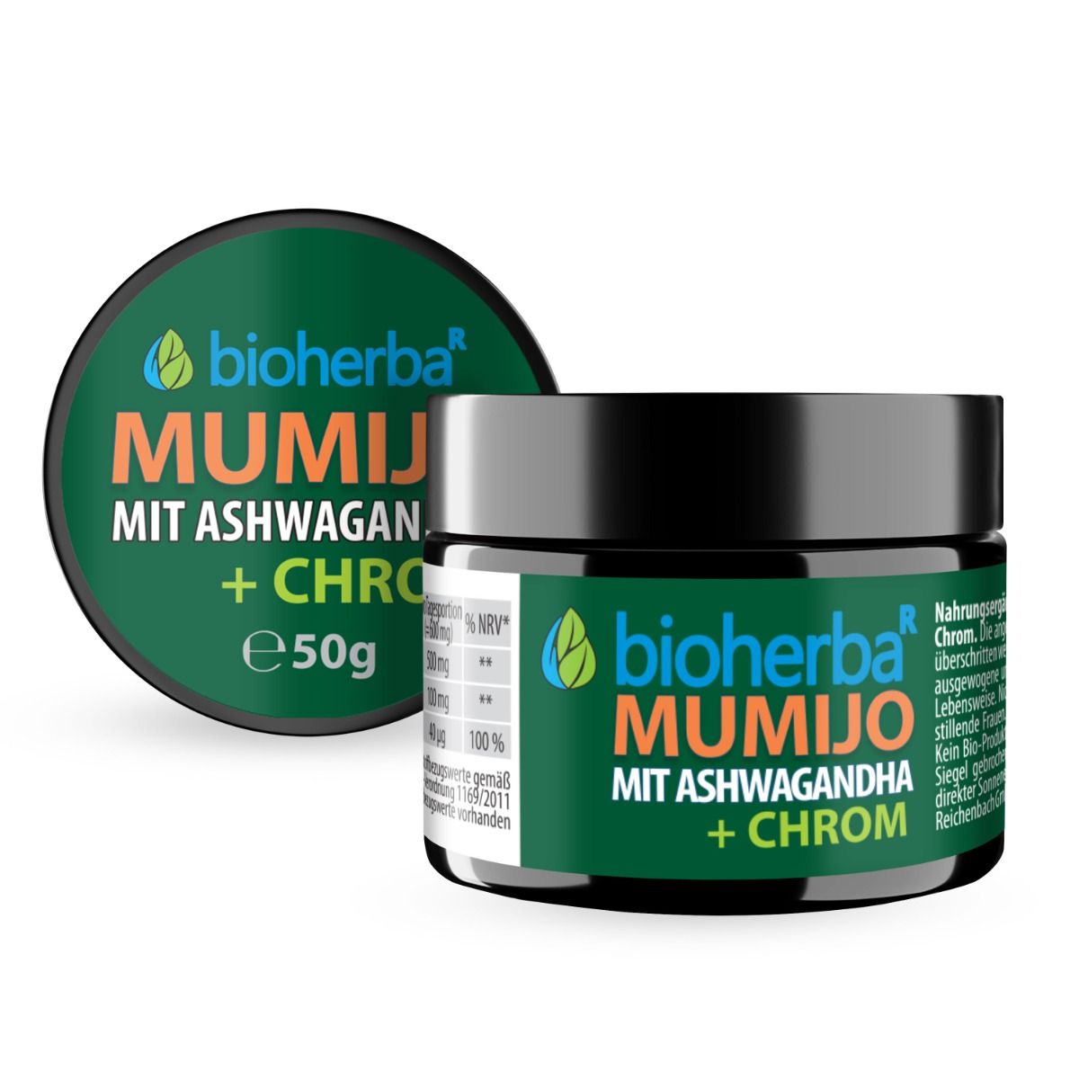 Bioherba Mumijo Extrakt Shilajit mit Ashwagandha