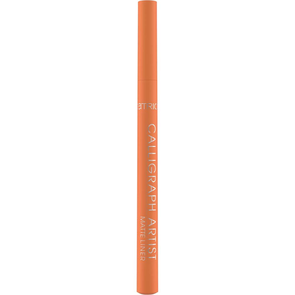 Orangener Eyeliner-Stift. Aufschrift: CALLIGRAPH ARTIST MATTE LINER. Marke: CATRICE.