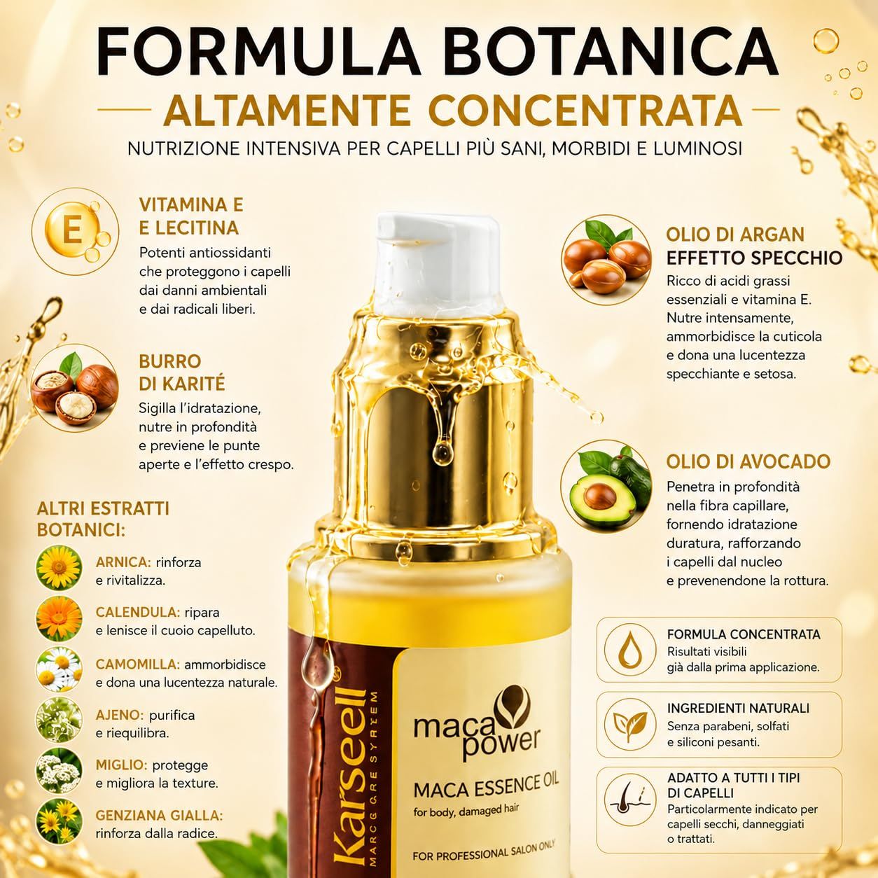 KARSEELL Arganöl-Haarserum – Glanz, Pflege und Anti-Frizz-Finish