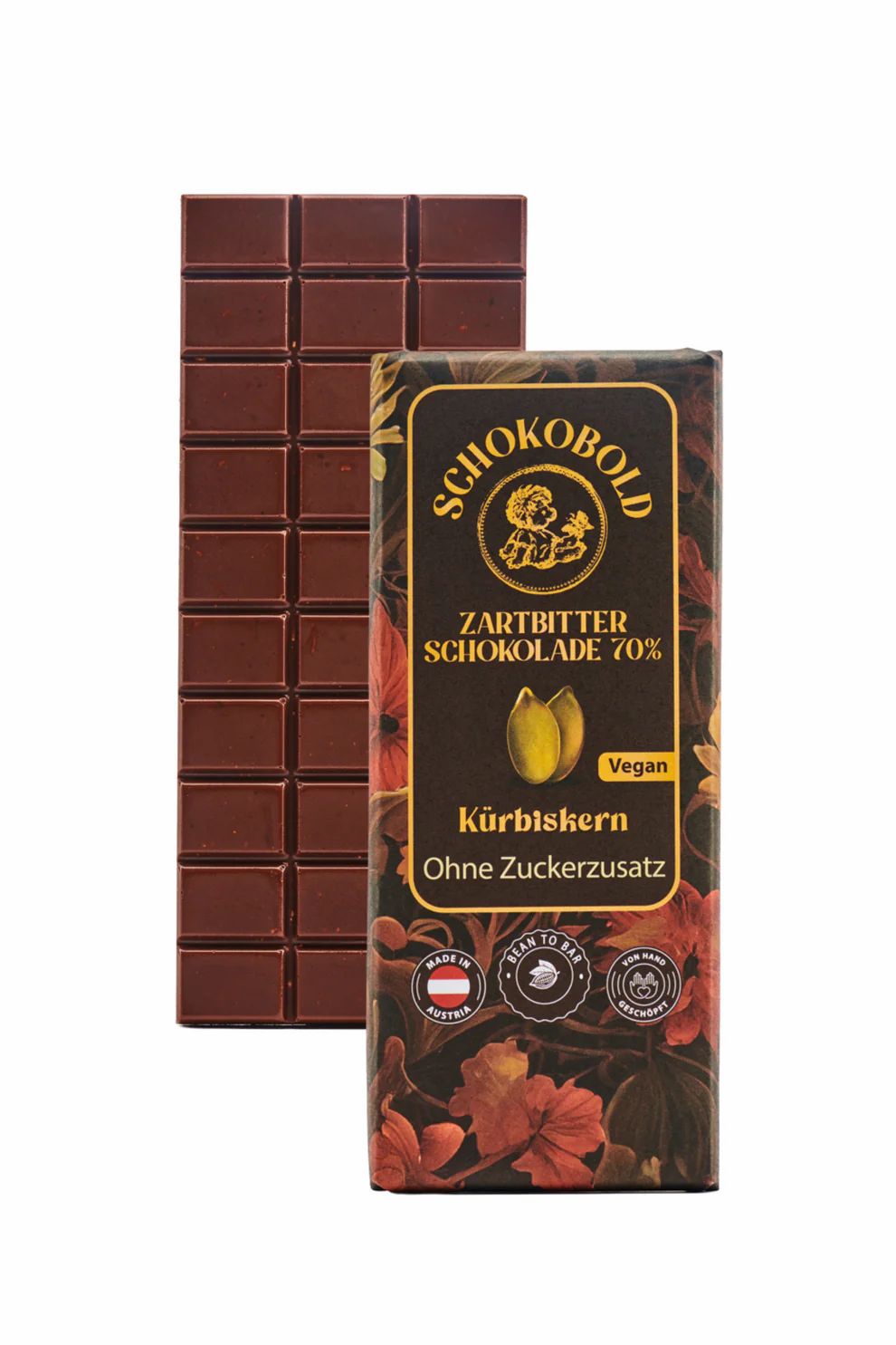 Schokobold Kürbiskern Zartbitter Schokolade