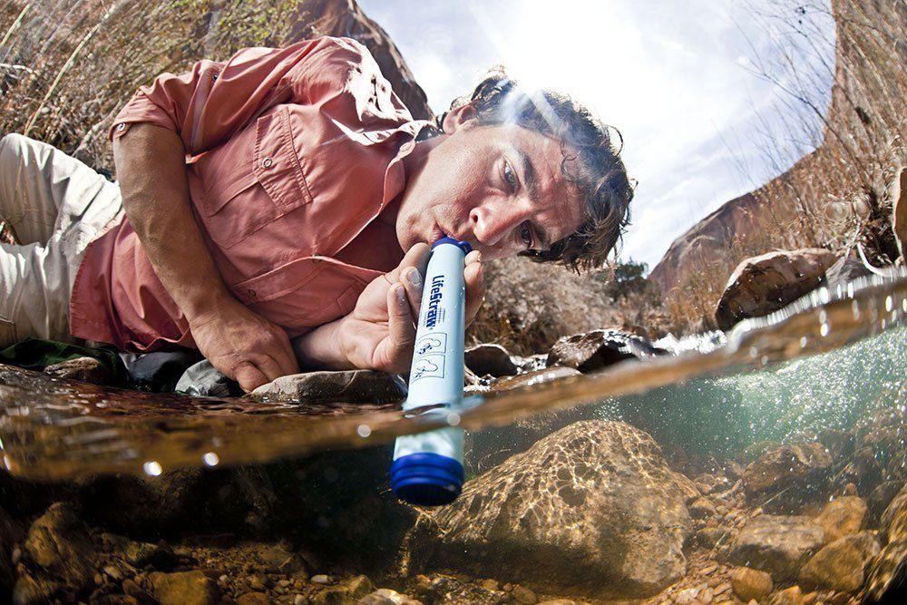 LifesStraw Strohhalm Wasserfilter - blau