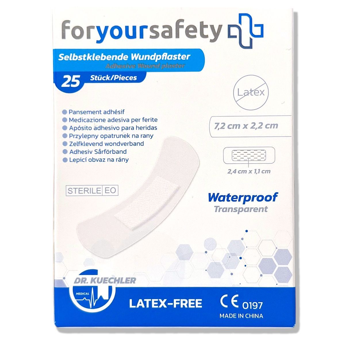 Dr. Kuechler Medical® Duschpflaster, Wundpflaster, wasserfest, steril, sensitiv