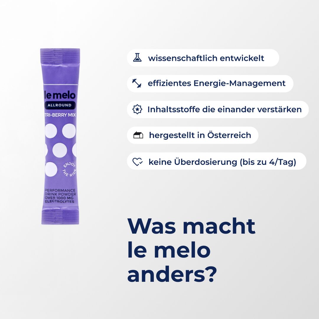 Lila Stick mit Produktnamen. Text: wissenschaftlich entwickelt, effizientes Energiemanagement, hergestellt in Österreich.