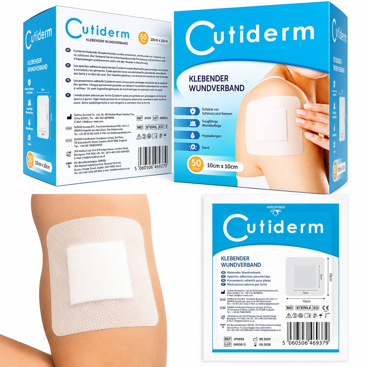 Cutiderm Steriler Wundverband 10cm x 10cm
