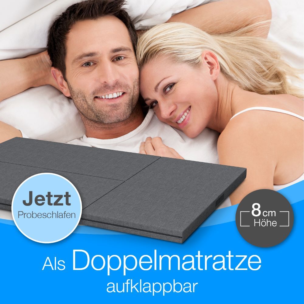 Bestschlaf Doppelgästematratze »3in1« mit Husse, 8cm dick