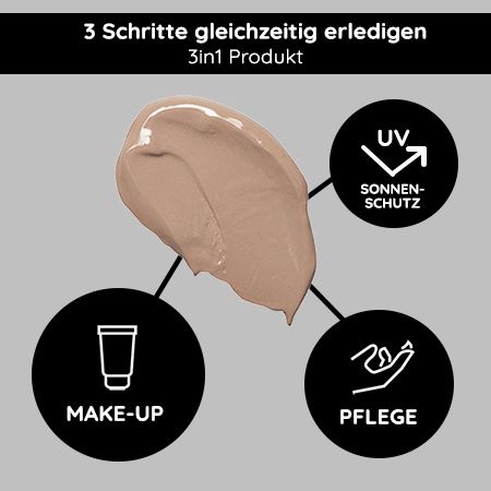 RAU Cosmetics BB Cream Natural - gut deckendes Make-Up, Pflege, UV-Schutz - Getönte Tagescreme 5in1