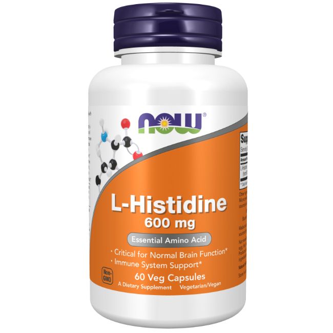 Now Foods L-Histidin 600 mg 60 vegetarische Kapseln