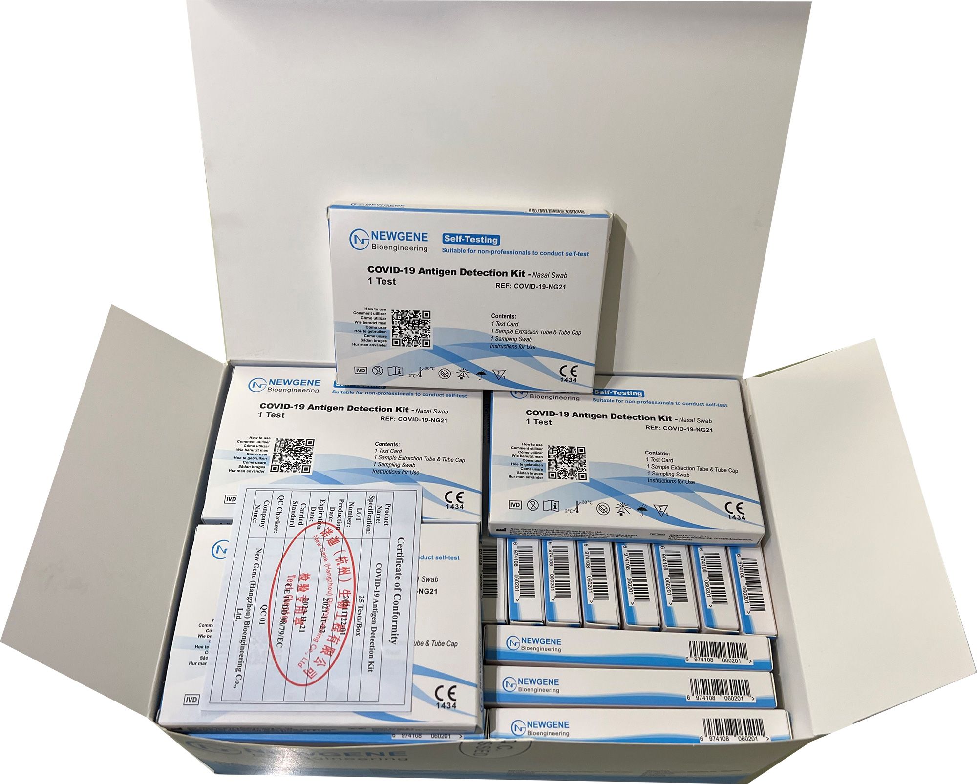 NEWGENE Kit Autotest antigénique COVID-19 5 pc(s) - Redcare Pharmacie