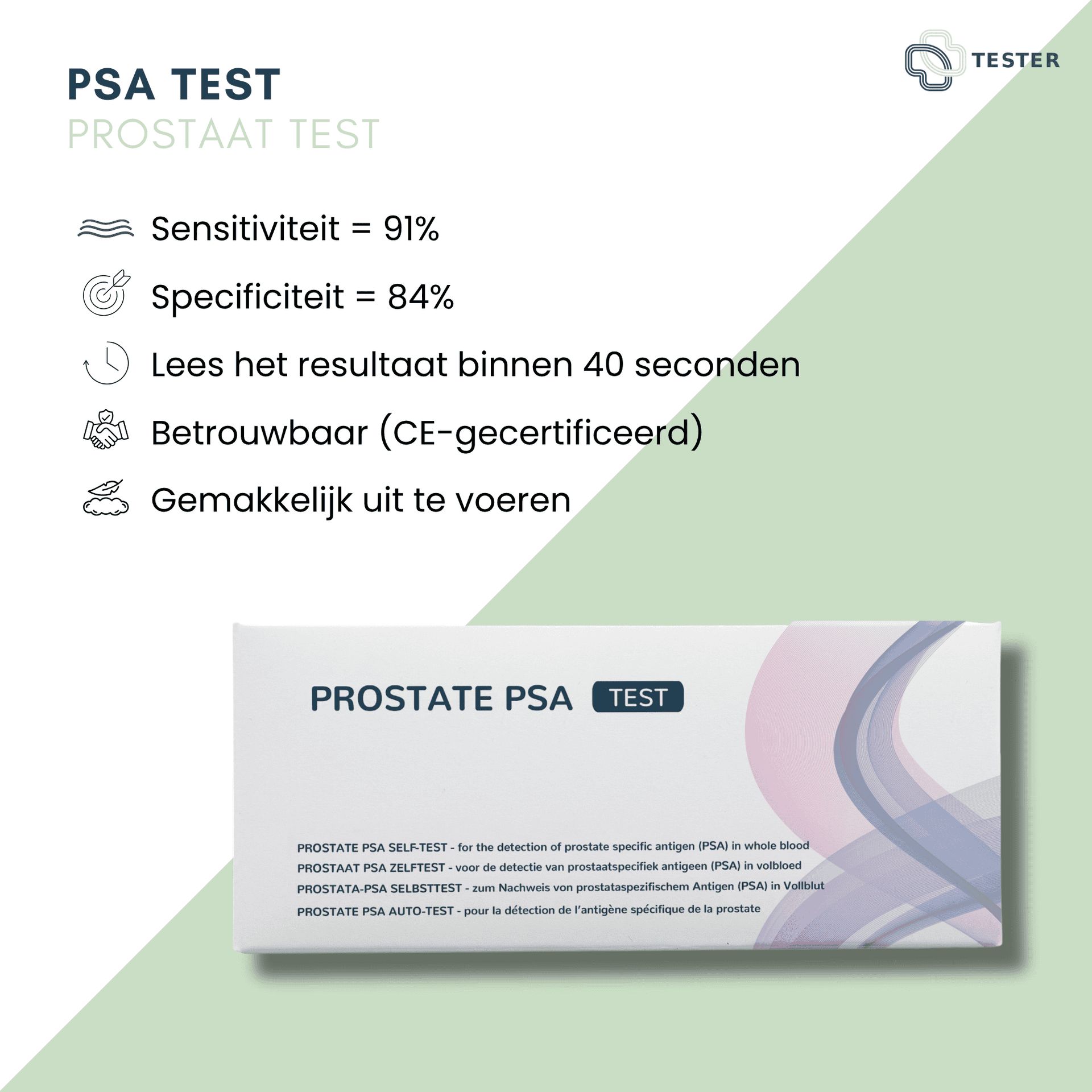 Prostata Test - PSA - für Zuhause - The Tester