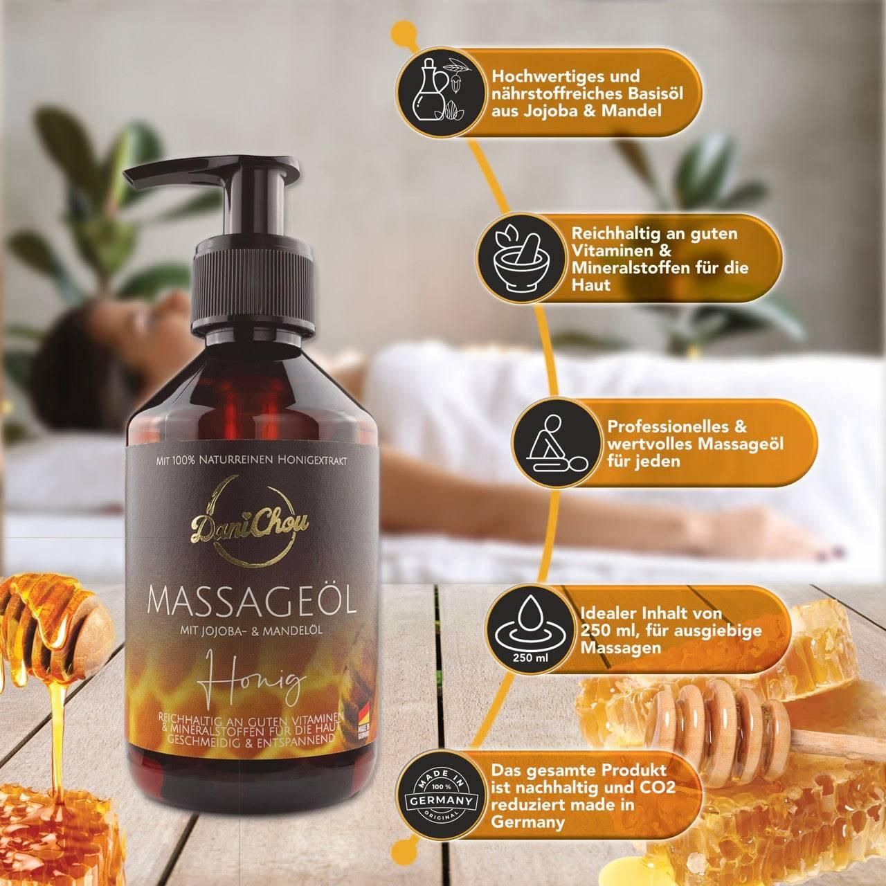 DaniChou Massageöl Honig