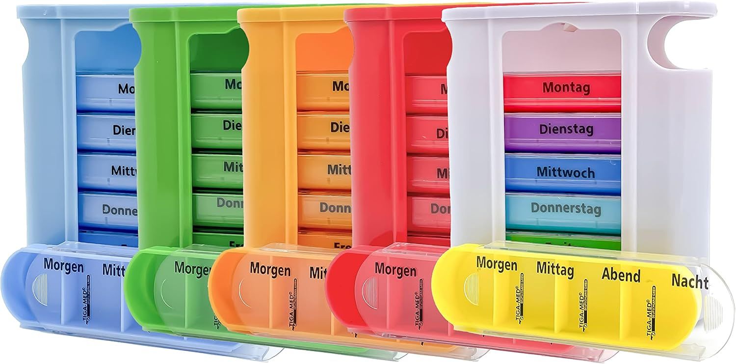 7 Tage Pillenbox Pillendose Tablettenbox Medikamentenbox V2601-6992