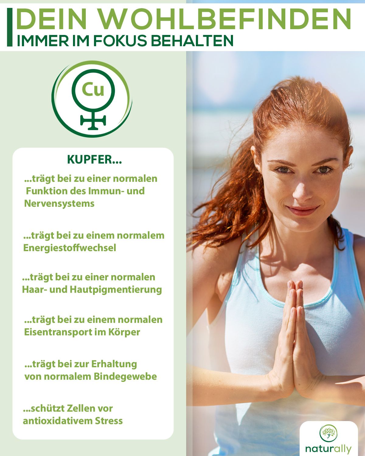 naturally Kupfer Komplex | 2 mg elementares Kupfer