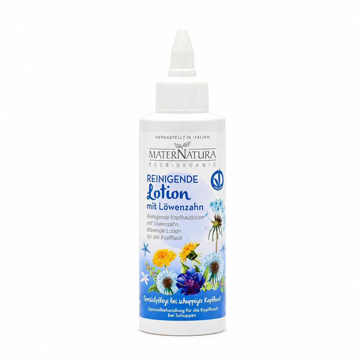 Maternatura "Reinigende Lotion" mit Löwenzahn Flasche.