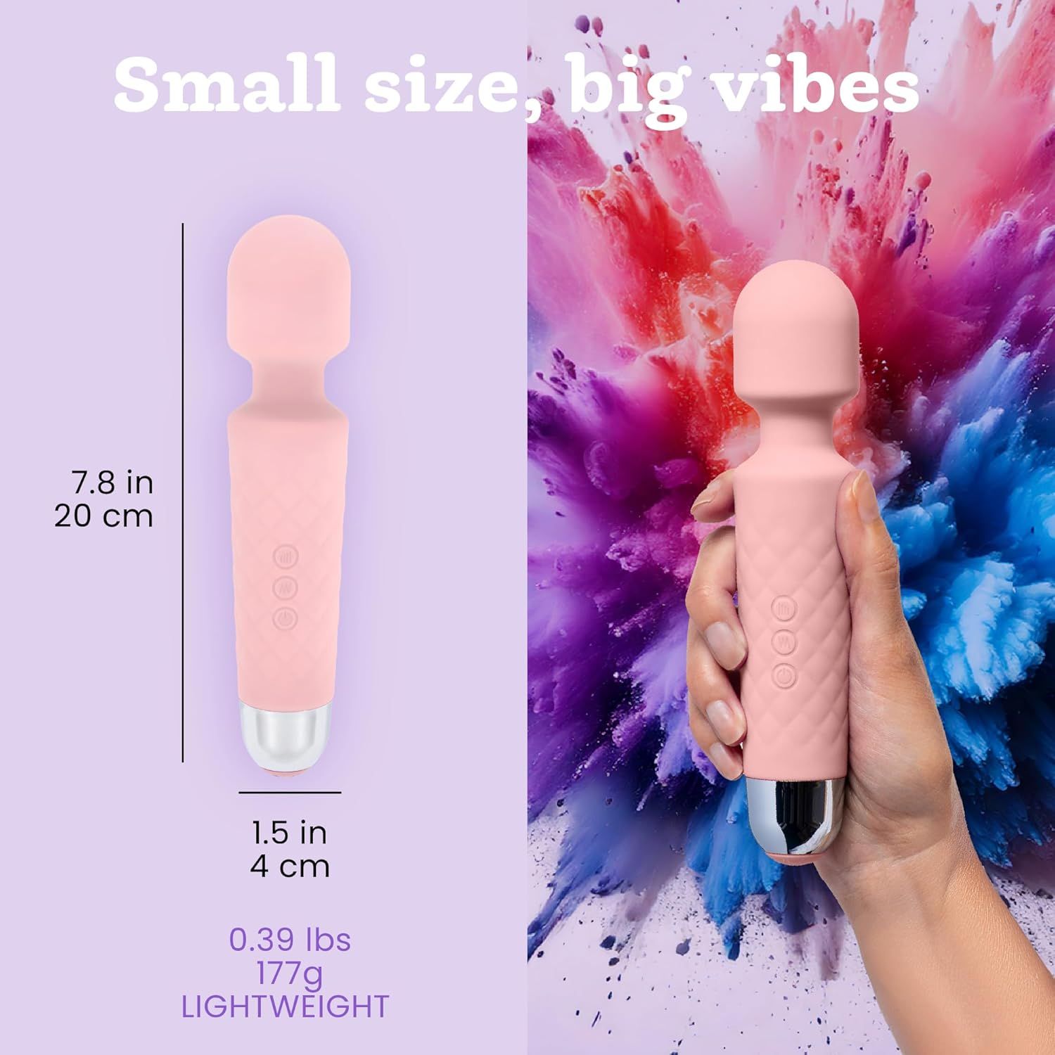 Oliver James Vibrator für Frauen - Leise & Leistungsstark Pastellrosa