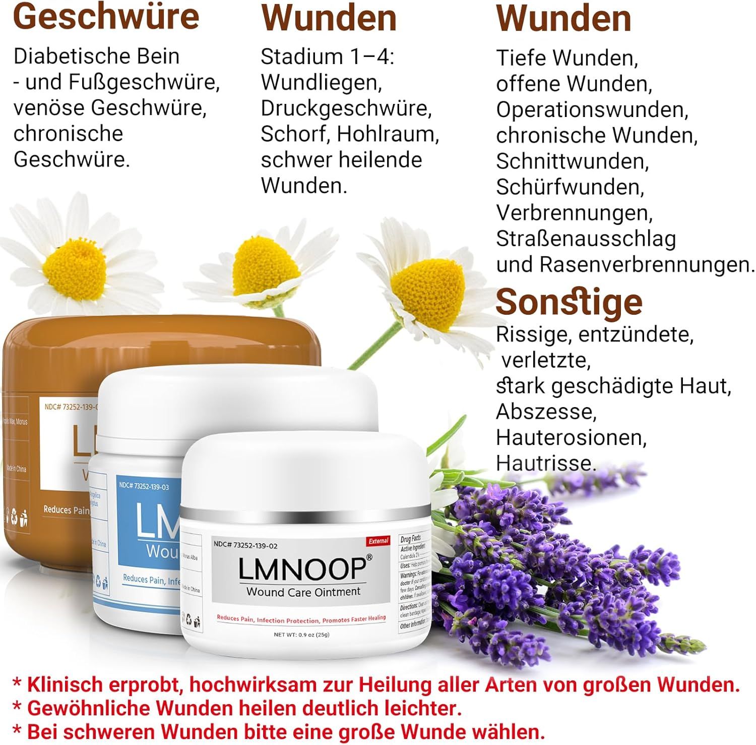 LMNOOP Wundliegen Creme Wundheilungssalbe