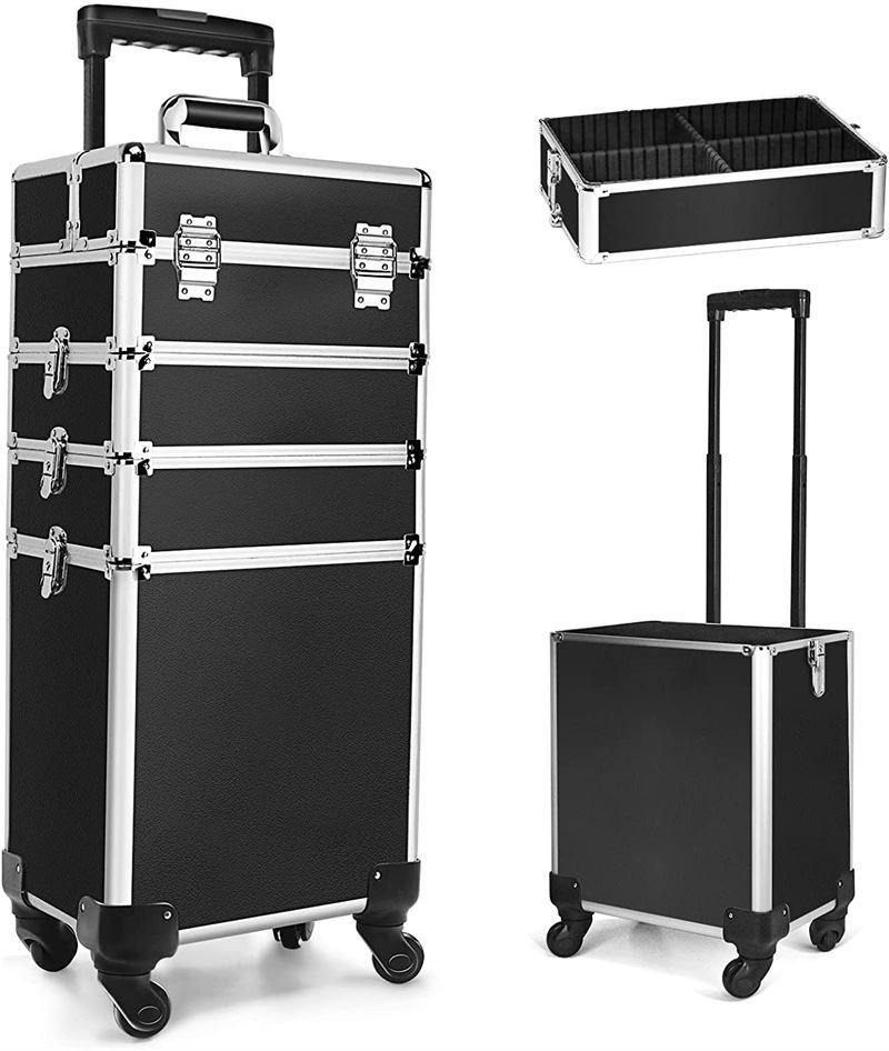 UNIQ XL Make-up/Nagel-Trolley 4-in-1 Classic - Schwarz
