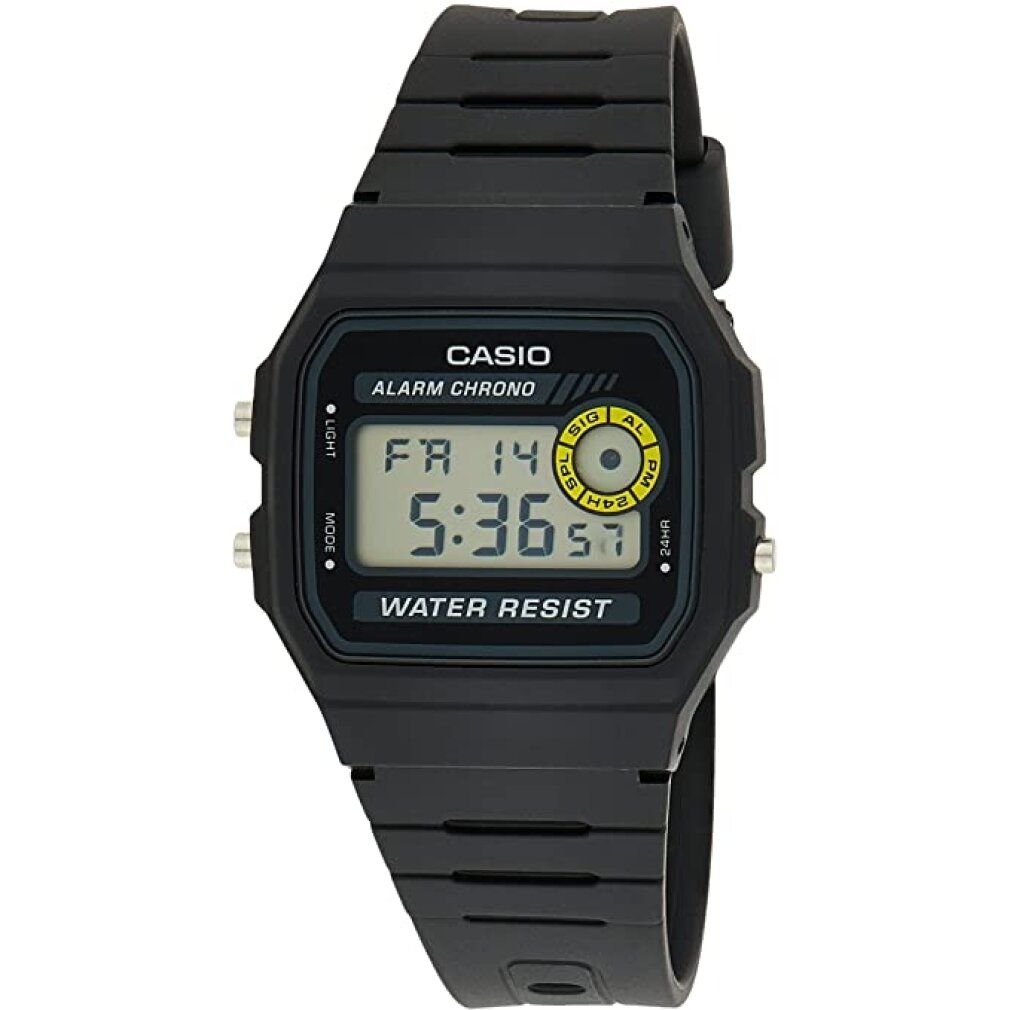 casio Herren-Armbanduhr Digital Quarz mit Kautschukarmband f-94WA