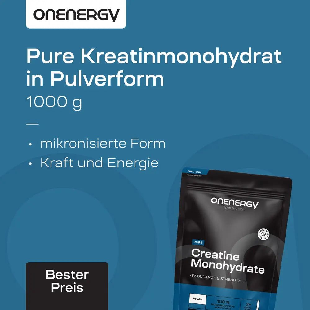 OnEnergy Pure Kreatinmonohydrat in Pulverform