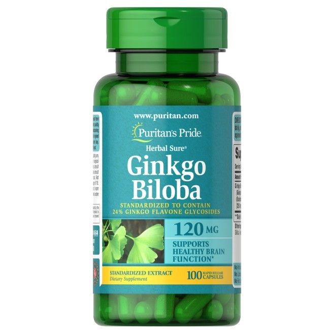 Puritan's Pride Ginkgo Biloba Standardisierter Extrakt 120 mg