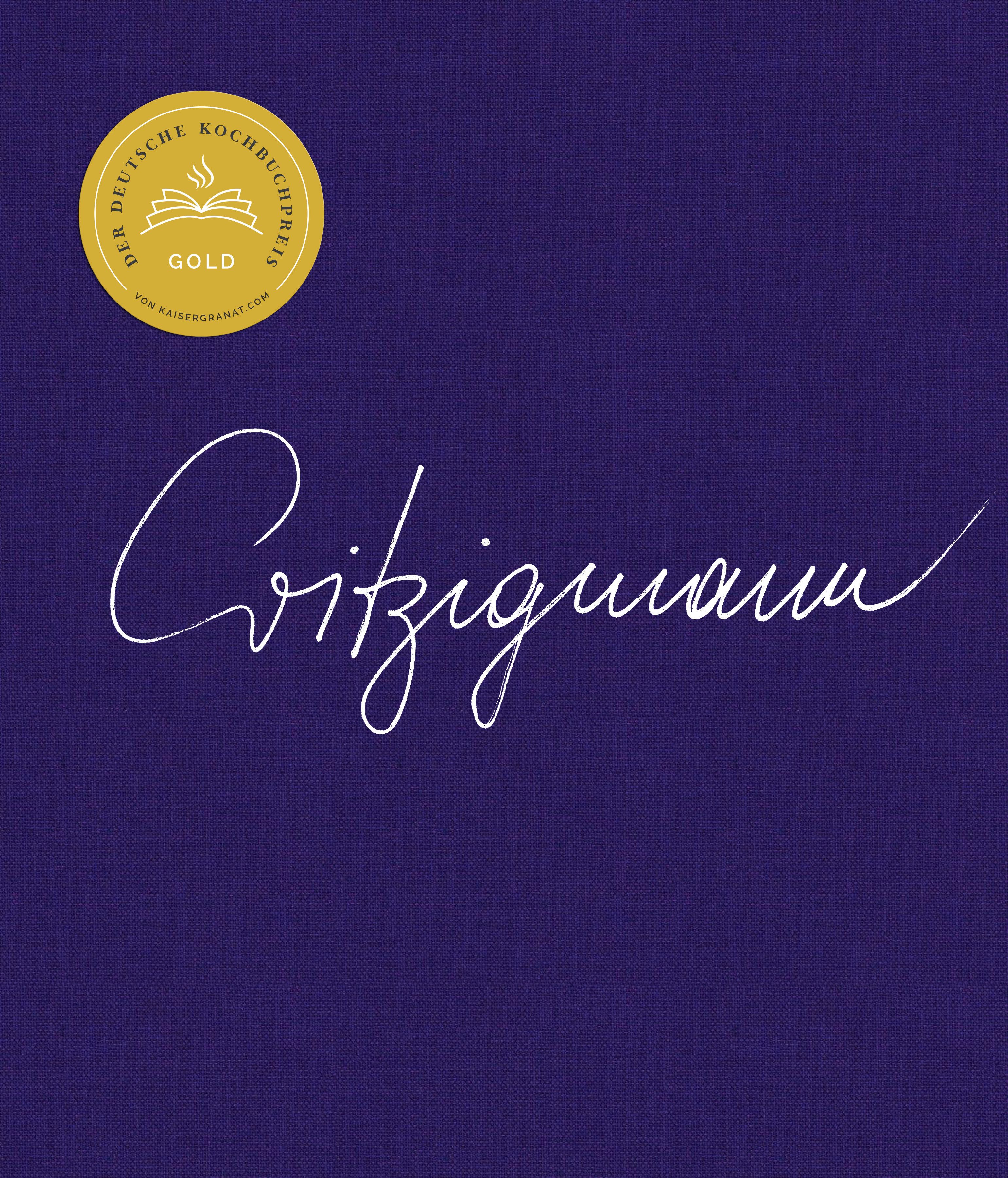 Buchcover mit goldener Auszeichnung. Oben links: „Der Deutsche Kochbuchpreis Gold“. Darunter: handschriftlicher Schriftzug „Witzigmann“.