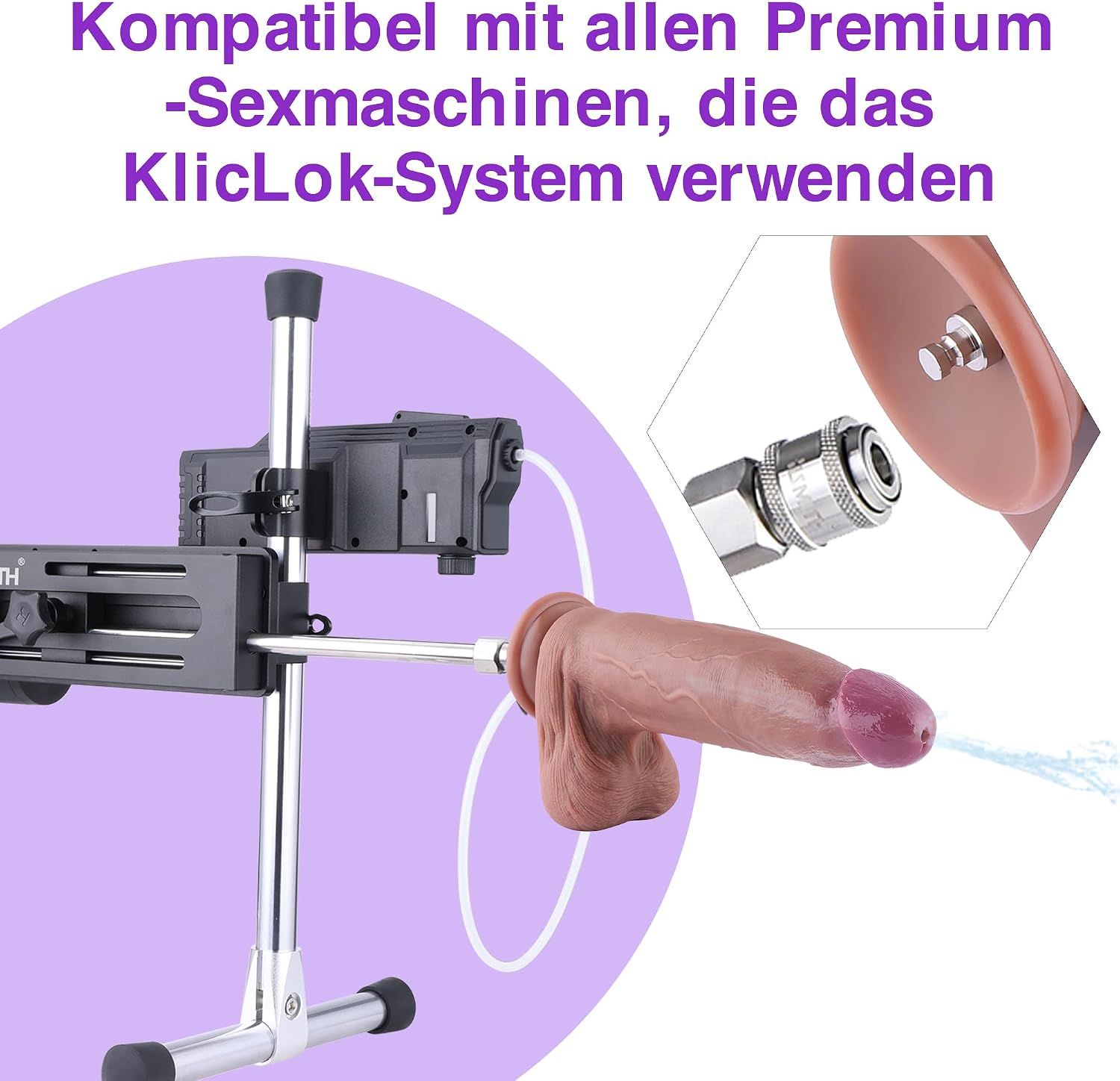HISMITH Lube Launcher Set mit Dildos