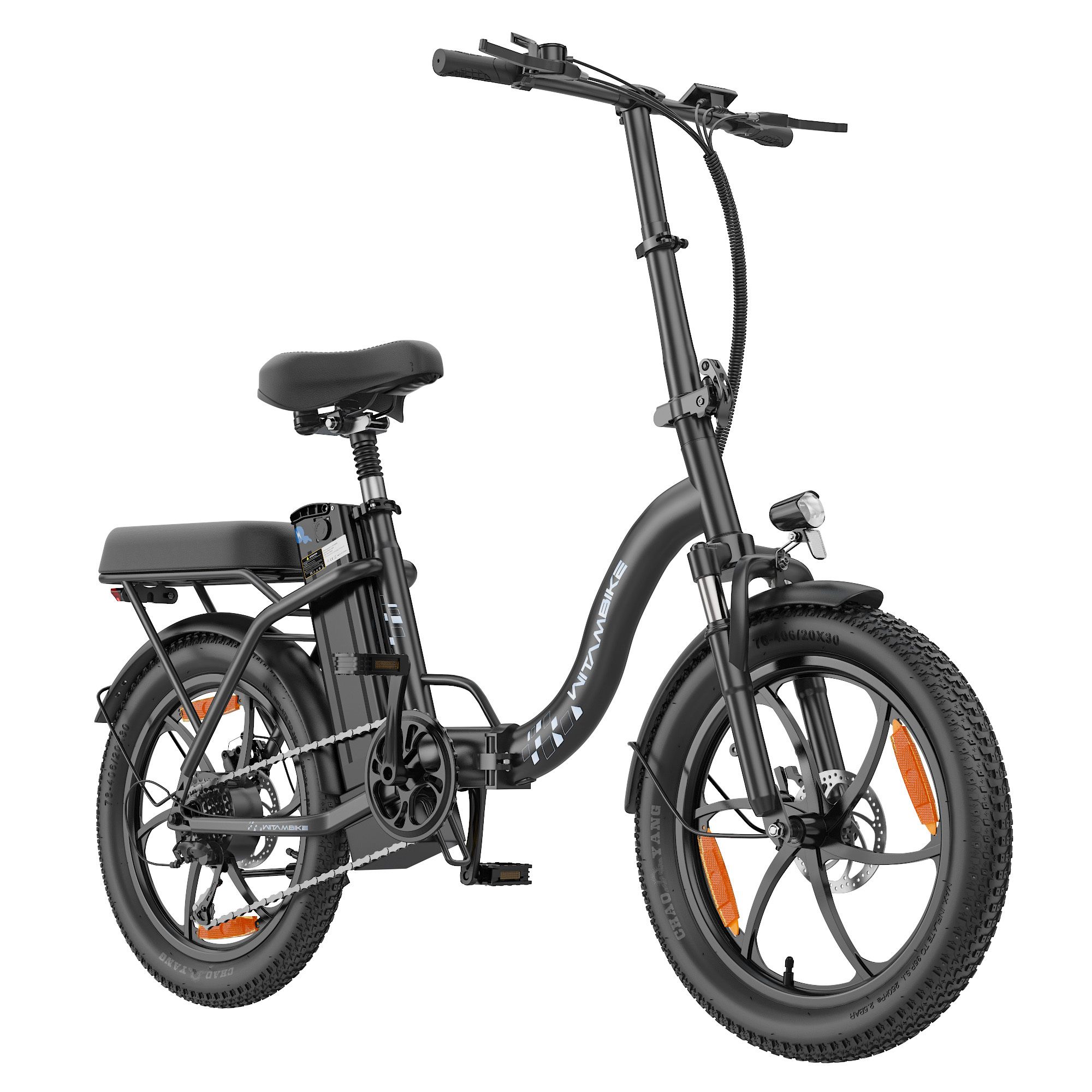 WITAMBIKE C16 Elektrisches Klapprad mit herausnehmbarem 48V-16Ah-Akku