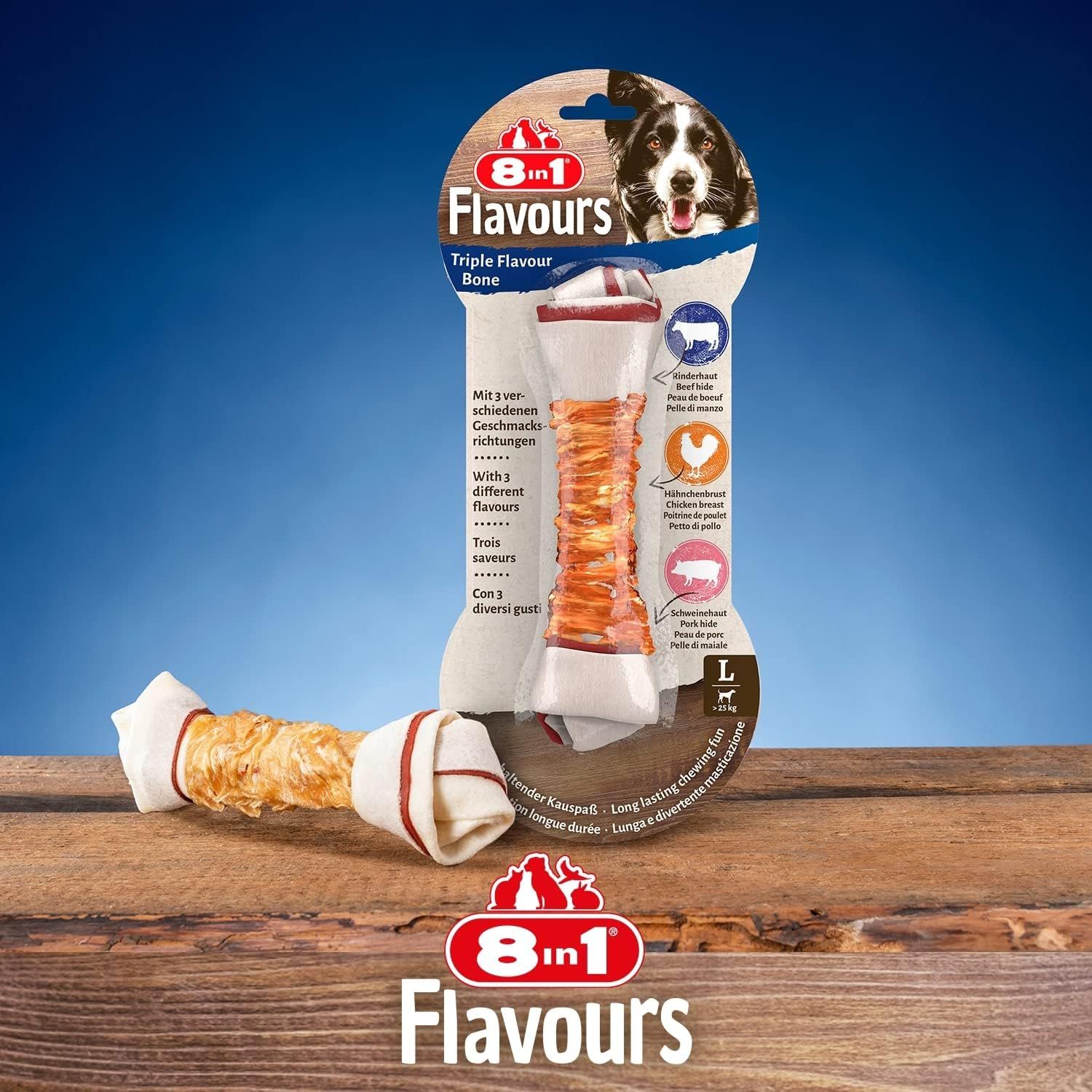8in1 Triple Flavour Knochen L
