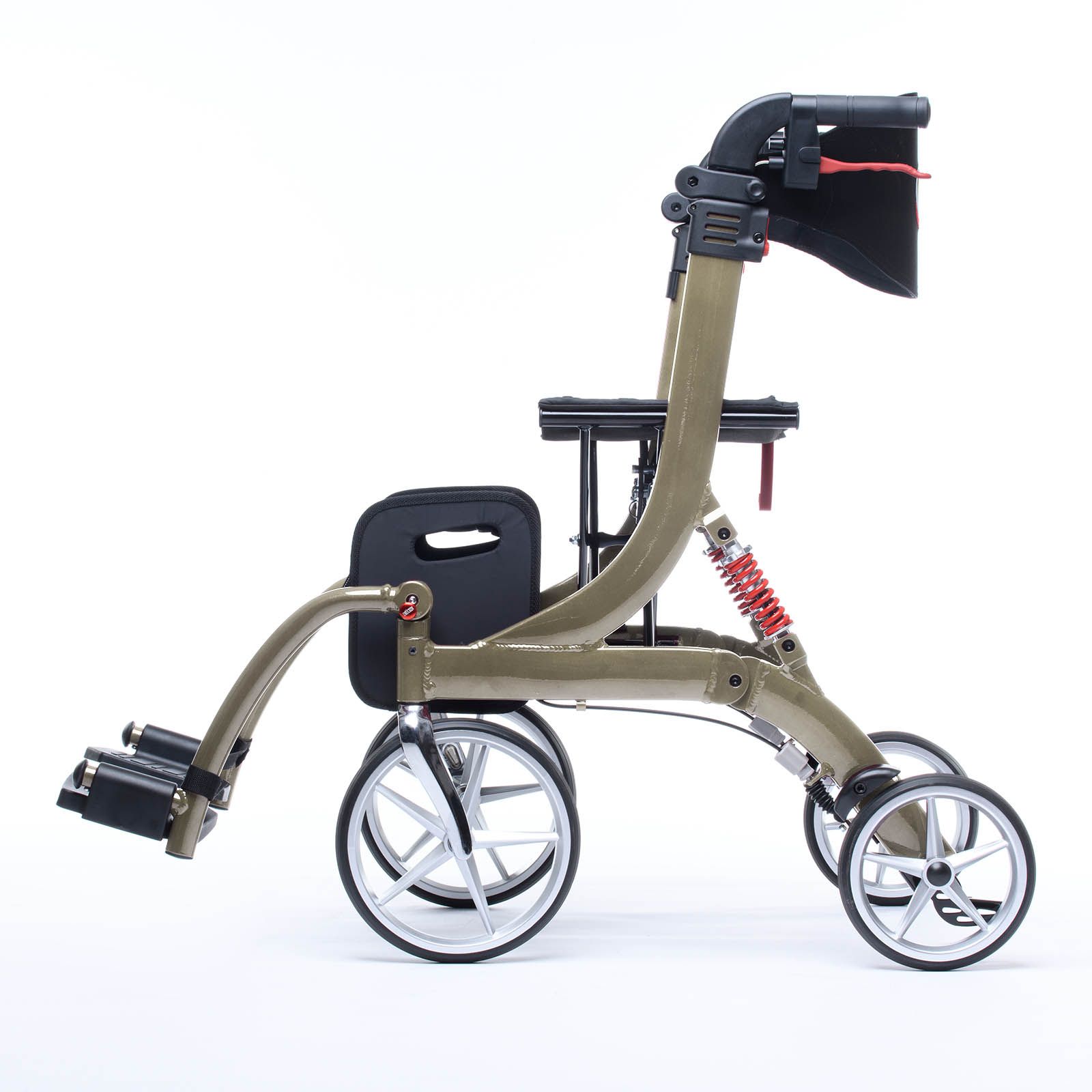 Bescomedical - 2 in 1 Rollator SPRING VARIO mit Rollstuhl Funktion