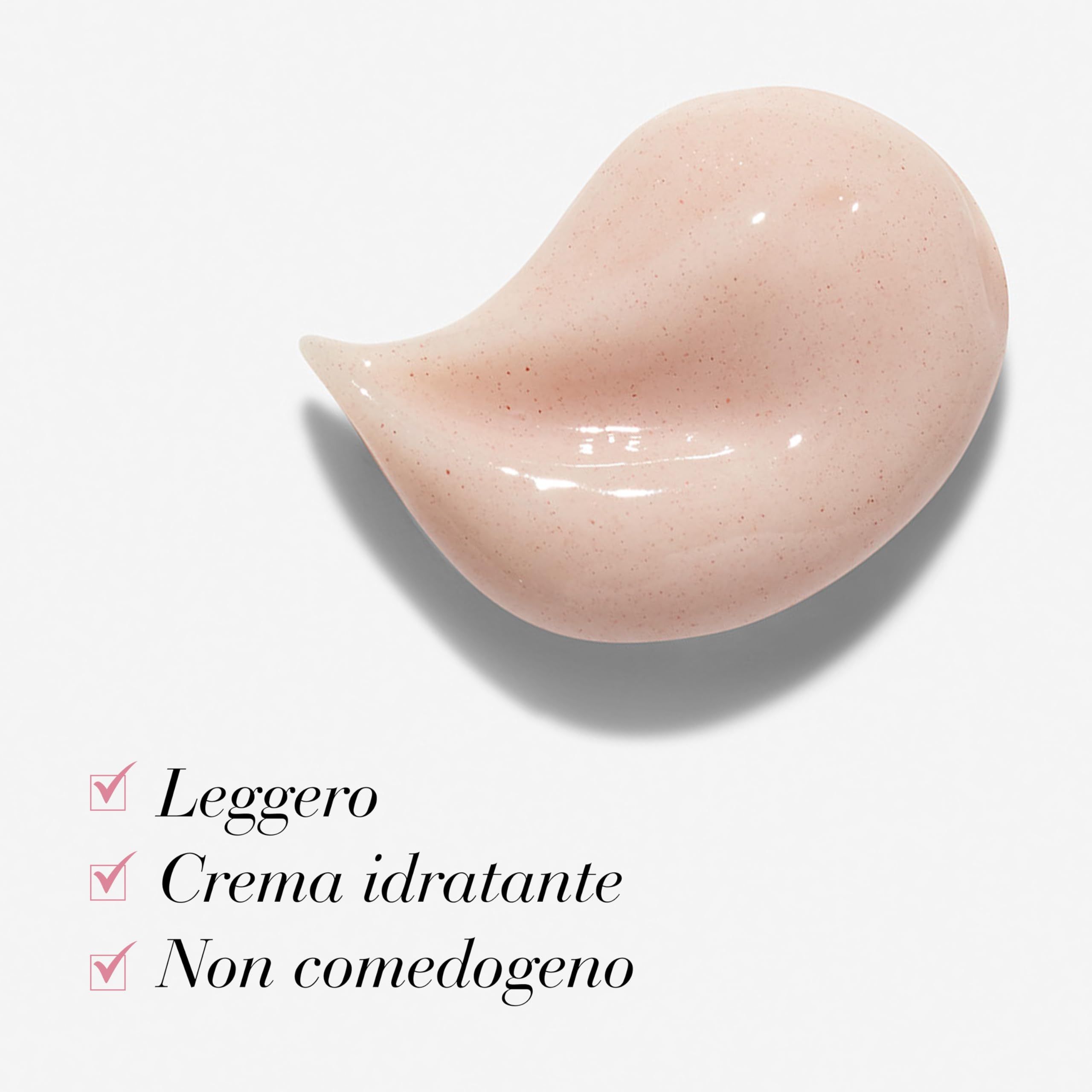 Creme-Tropfen. Text: Leicht, Feuchtigkeitscreme, Nicht komedogen.