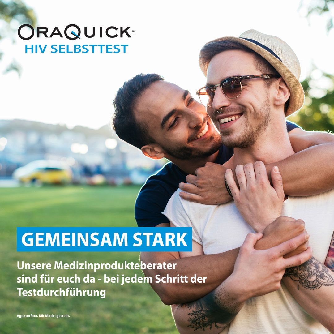 OraQuick HIV Selbsttest durch Mundabstrich