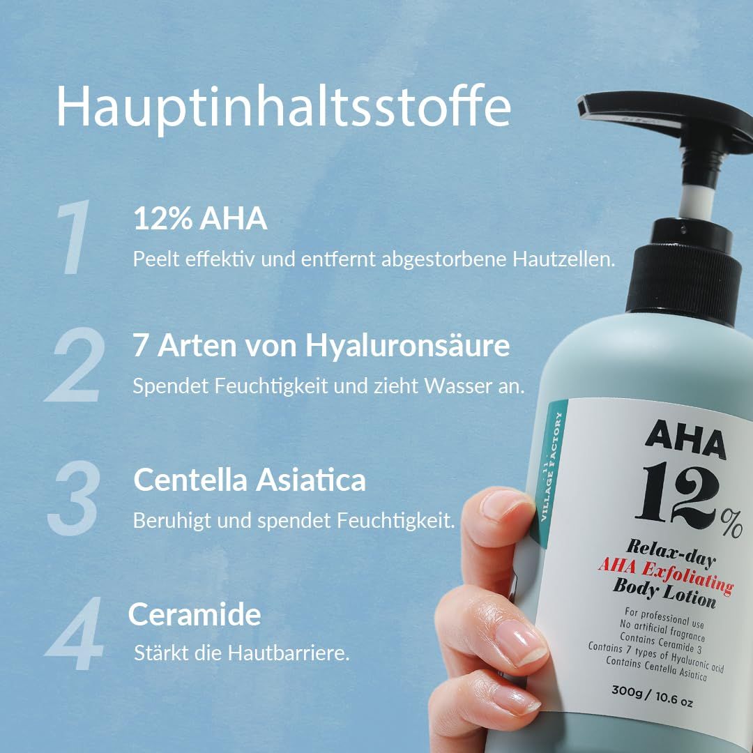 VILLAGE11FACTORY  AHA 12% Relax Day Körperlotion