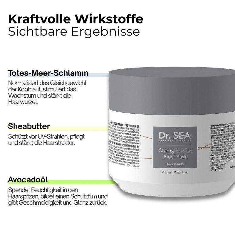 DR. SEA – Schlamm-Haarmaske mit Pro-Vitamin B5