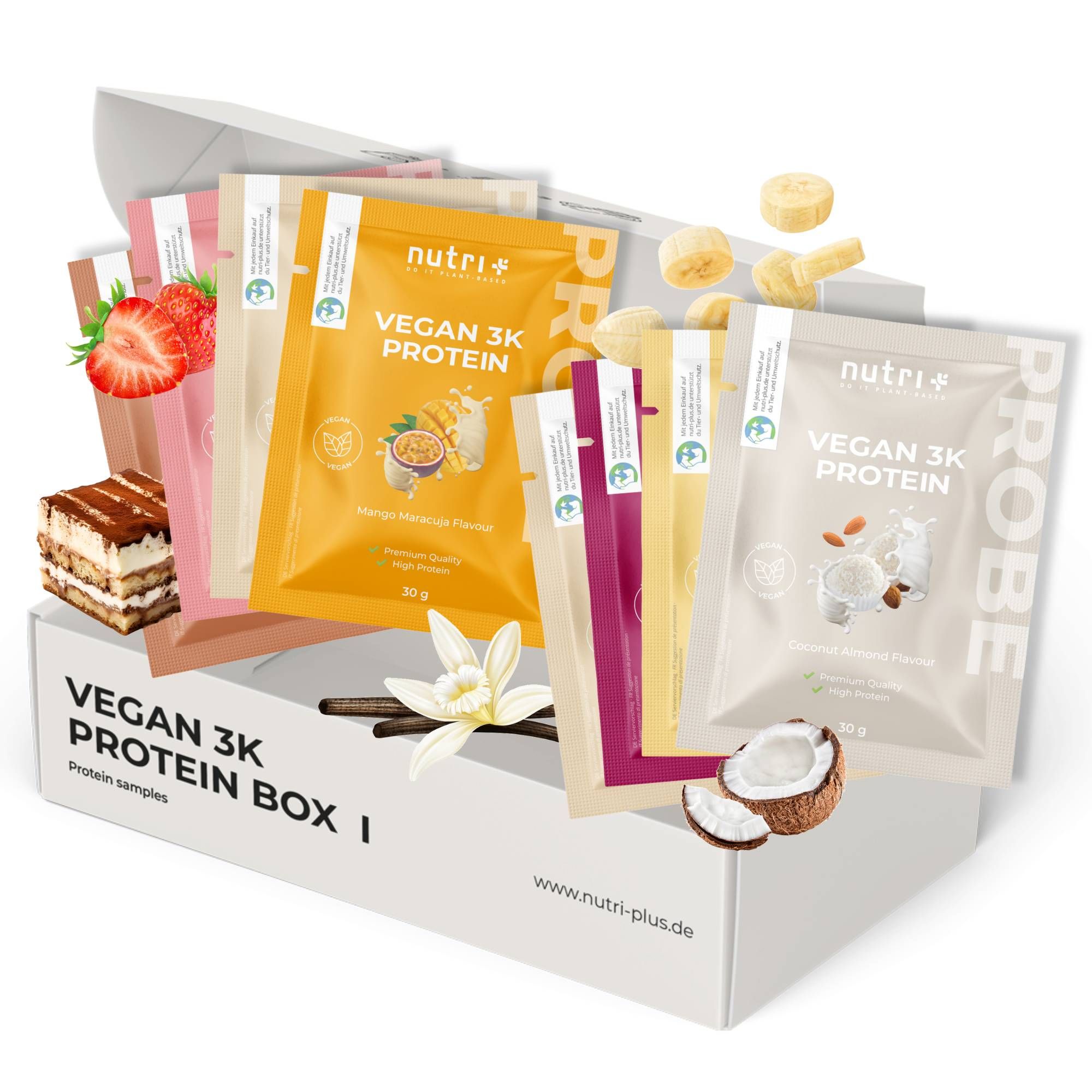 nutri+ Probenbox Vegan 3K Protein I